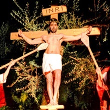 Kreuzwegstationen von Via Crucis in Castelletto di Brenzone